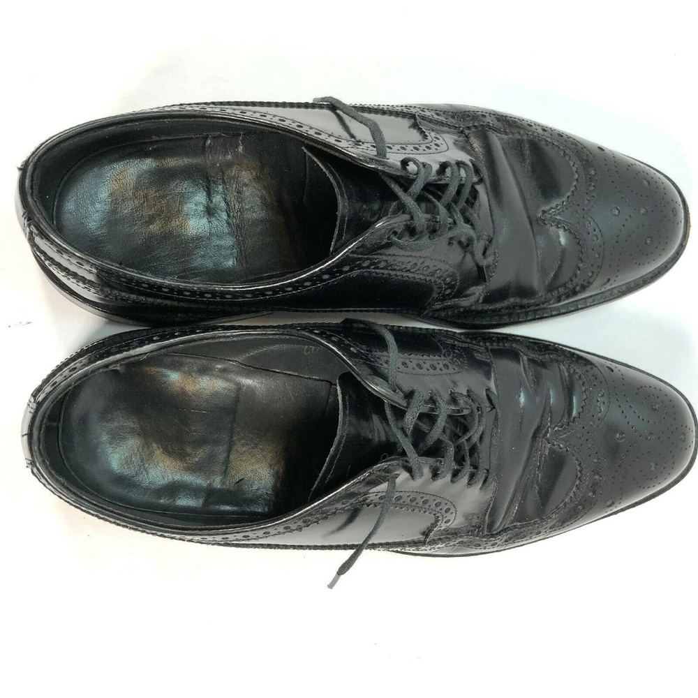 SOLD HANOVER All Leather Combination Black Shoes - Picture 8 of 8